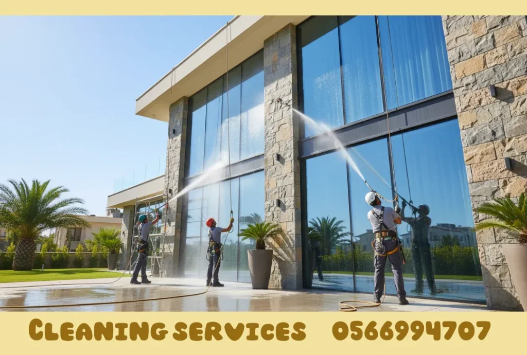 Villa facade cleaning in Ajman
