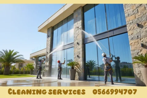 Villa facade cleaning in Ajman