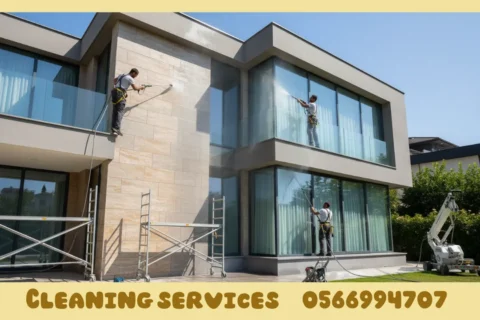 Villa facade cleaning in Ajman