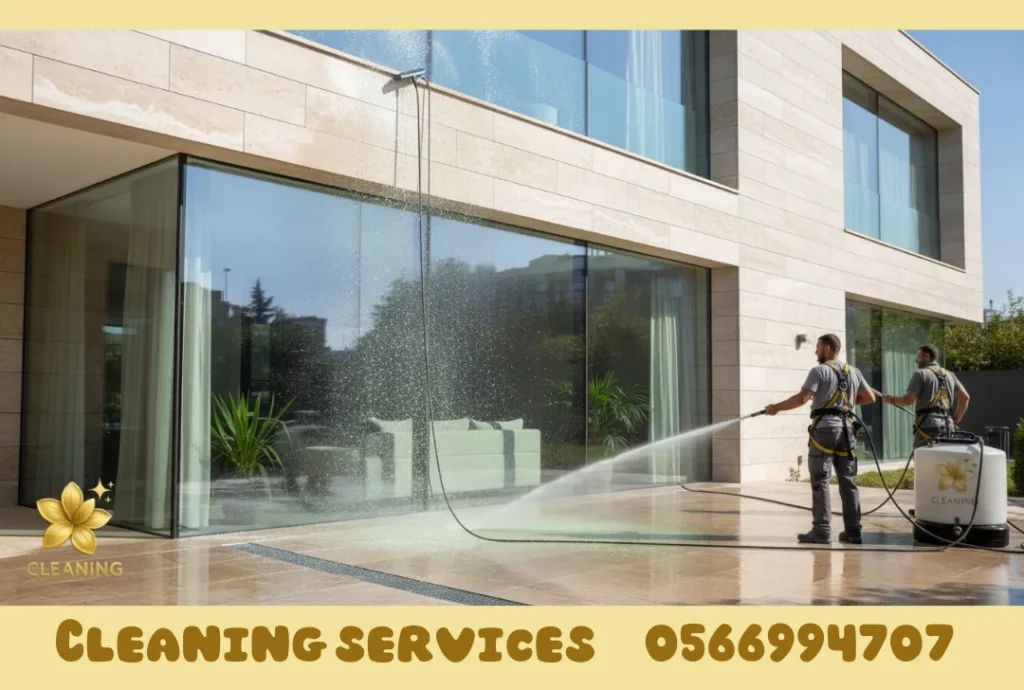 Villa facade cleaning in Ajman