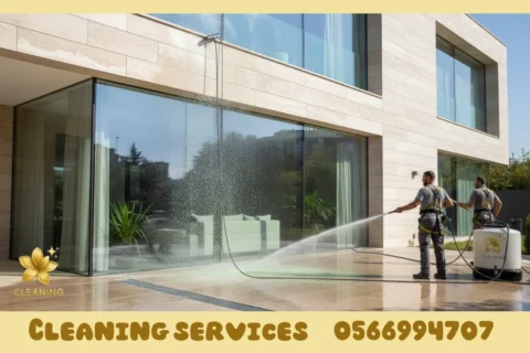 Villa facade cleaning in Ajman