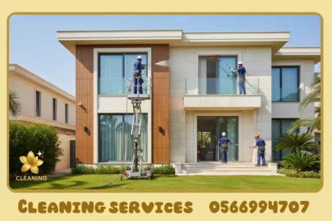 Villa facade cleaning in Ajman
