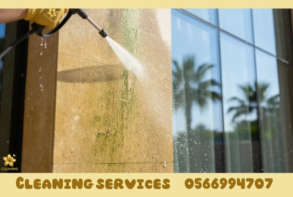 Villa facade cleaning in Ajman